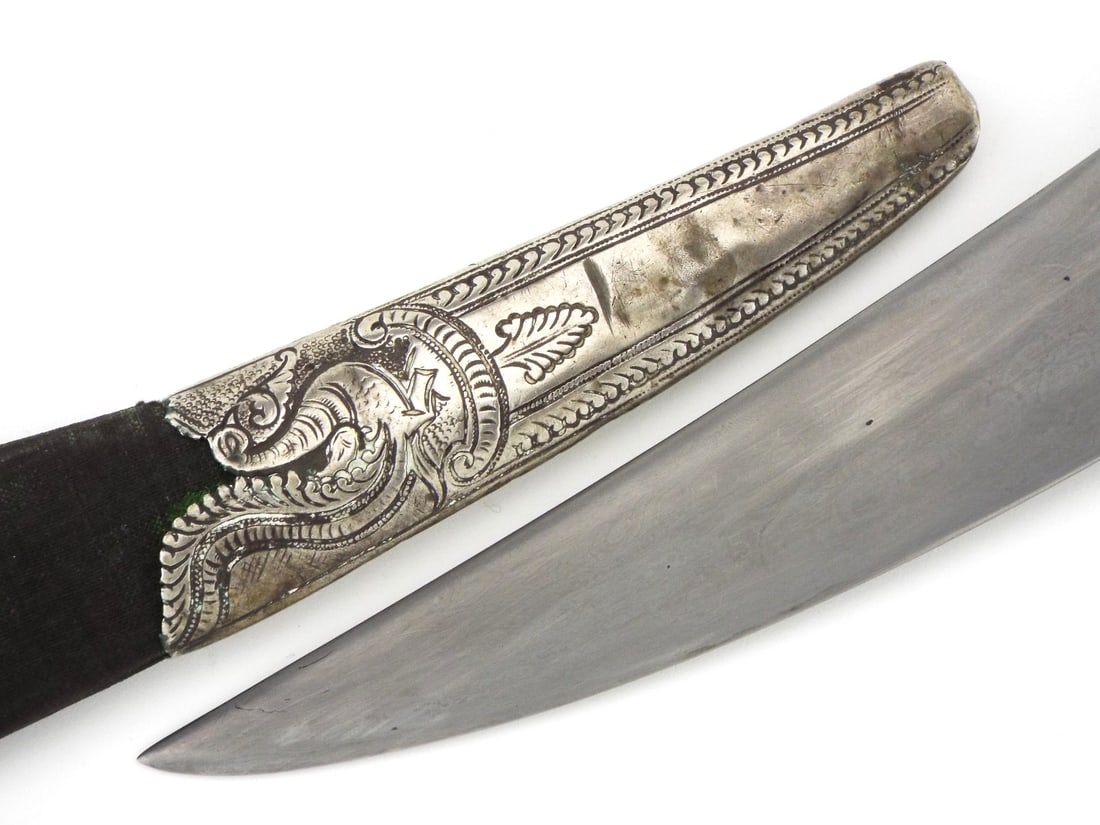 Museum grade 19th C.Silver Indian Sossun Pata sword made for a boy - 16