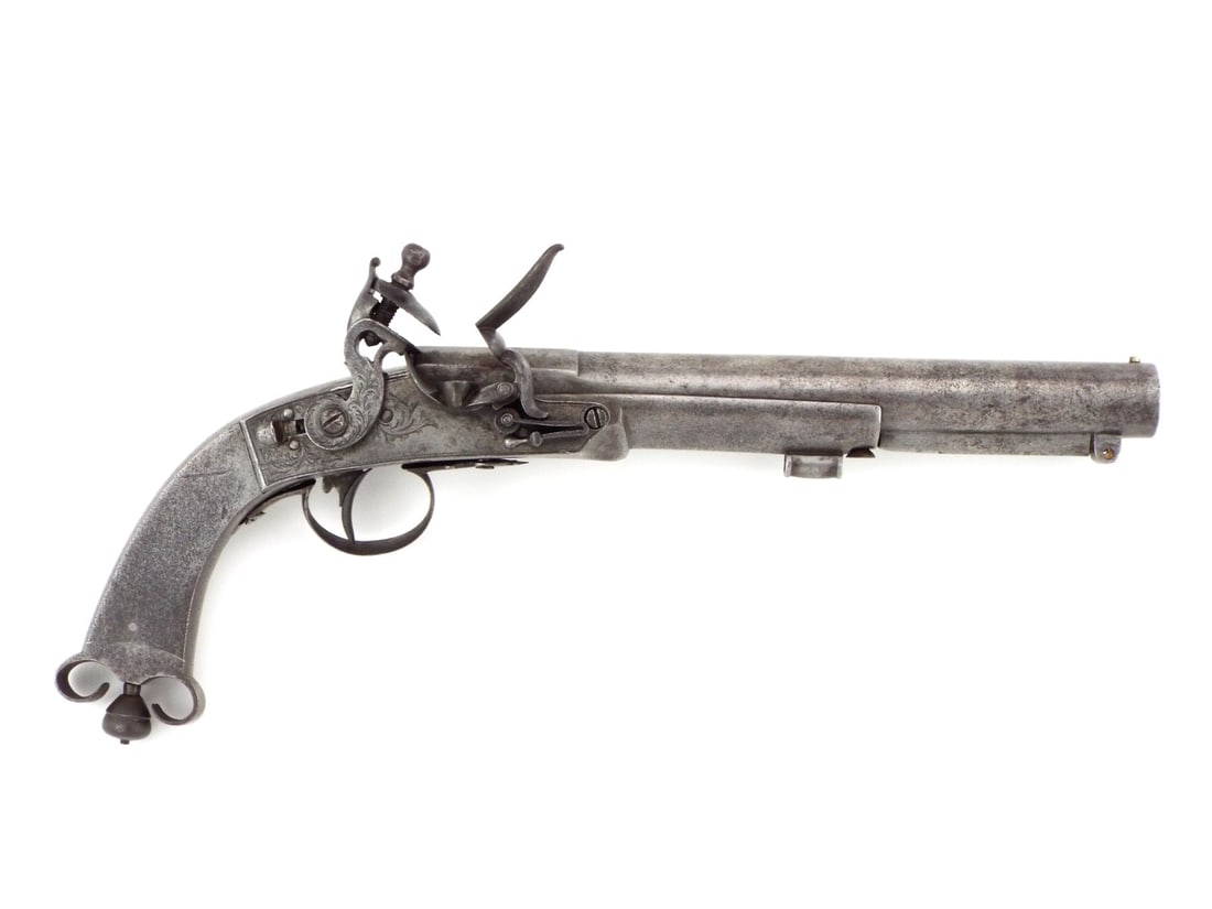 Napoleonic Wars era All Steel Scottish Flintlock Pistol (1 of 20)