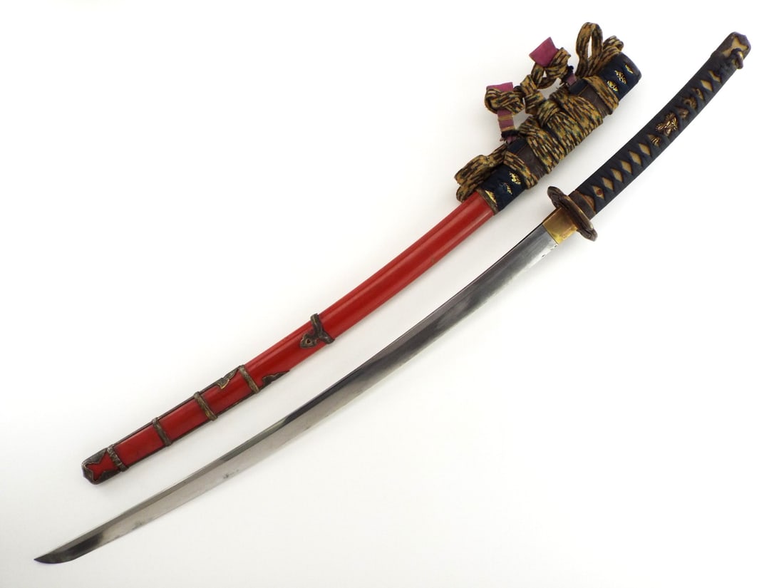Edo Period Signed Samurai Sword in Full Tachi Mounts Signed - 12