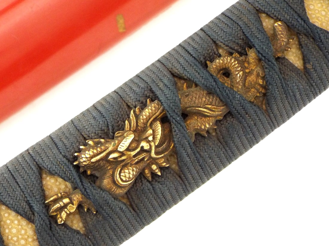 Edo Period Signed Samurai Sword in Full Tachi Mounts Signed - 16