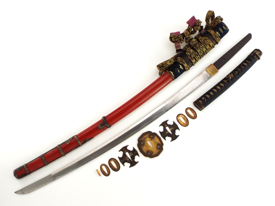 Edo Period Signed Samurai Sword in Full Tachi Mounts Signed (1 of 20)