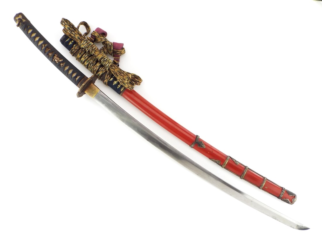 Edo Period Signed Samurai Sword in Full Tachi Mounts Signed - 7