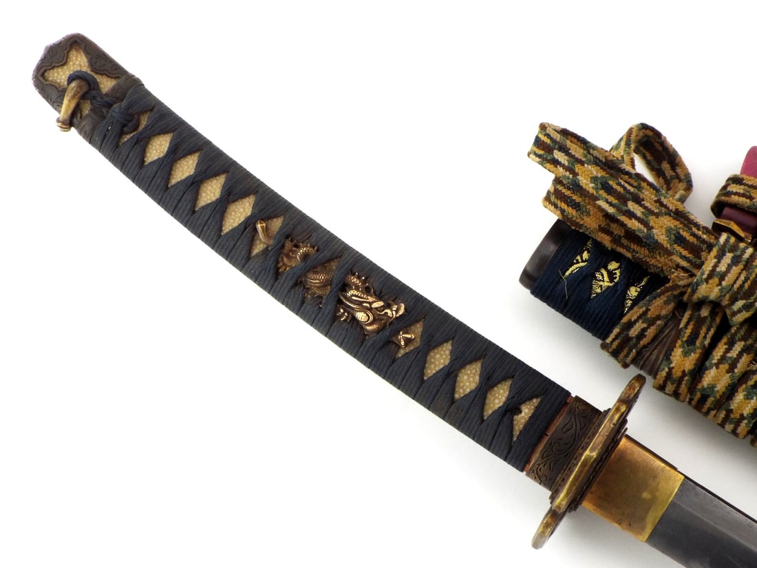 Edo Period Signed Samurai Sword in Full Tachi Mounts Signed - 8