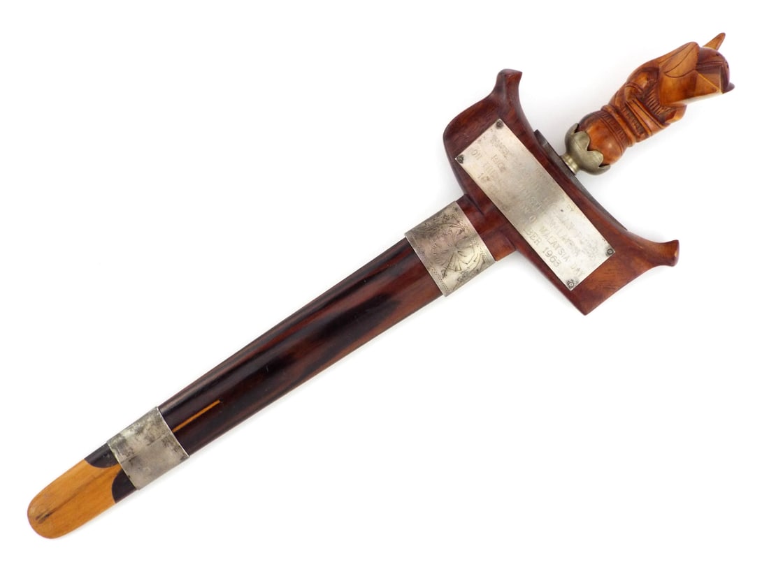 Historically Important 1963 NATIONAL BIRTH MALAYSIAN KRIS Prime Minister Diplomatic Presentation (1 of 17)