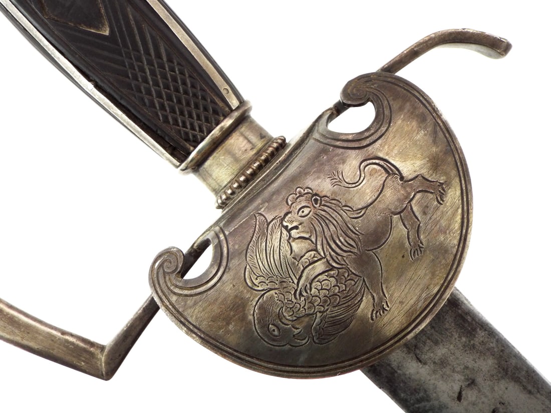 American Rev War era Silver Hilted Hi Ranking Cavalry Officers Sword. - 12