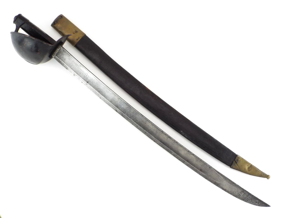 Excellent Crimean War French ROYAL NAVAL CUTLASS with Scabbard (1 of 20)