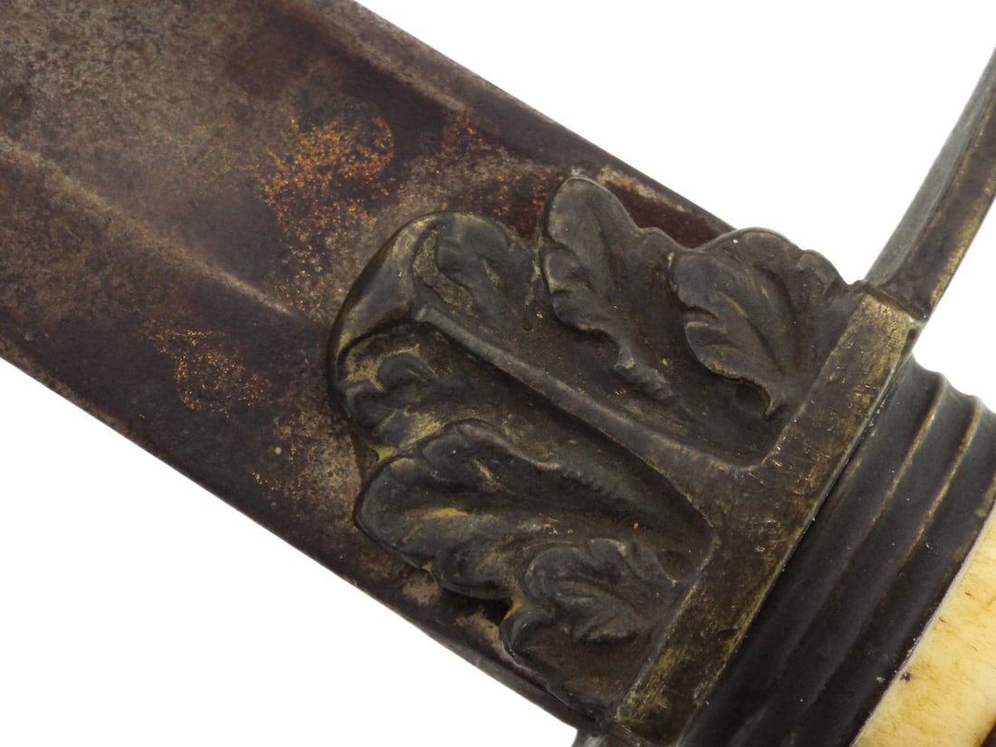 War of 1812 US EAGLE HEAD OFFICER’S SWORD Gilt Etching - 3