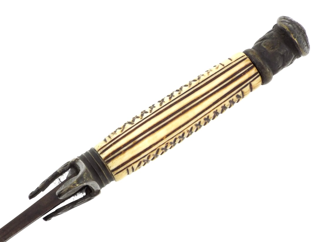 War of 1812 US EAGLE HEAD OFFICER’S SWORD Gilt Etching - 9