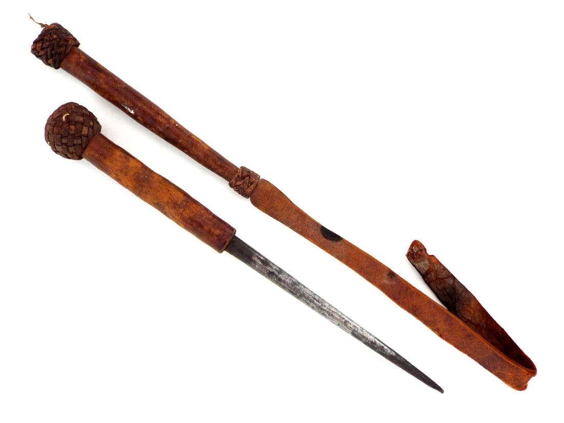 Well Preserved WWI British OFFICER'S Pick STICK SPIKE DAGGER (1 of 17)