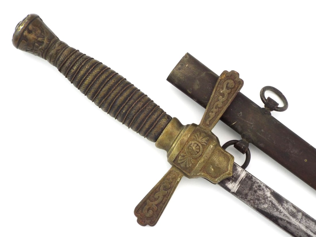 Awesome 19th C. American U.S. MILITIA SWORD Brass Mounted (1 of 10)