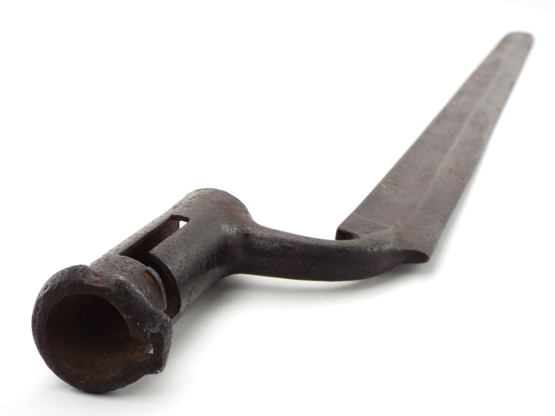 Rare 18th century Revolutionary War German Socket Bayonet. Full length 27.5 Inches Blade length 22 (1 of 14)