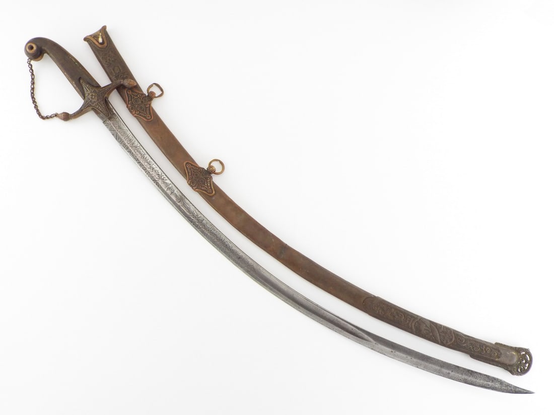 Very Nice British 19th C. Mameluke Officer's Sword (1 of 20)
