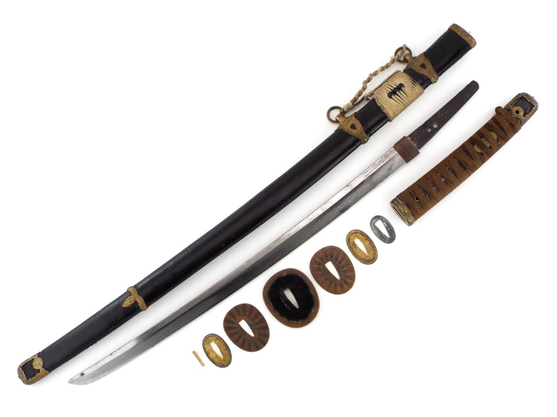 Signed Edo Period WWII Japanese Navy Sword (1 of 19)