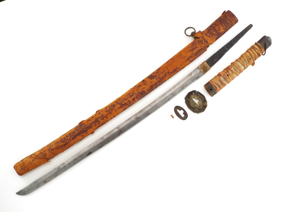 Japanese Wwii Era Last Ditch Sword Katana with Old Blade (1 of 17)