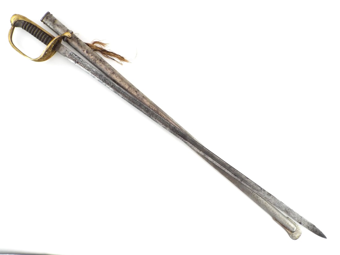 Norwegian WWI Officer Sword E. PACK & SOHNE SOLINGEN Inscribed Blade (1 of 20)