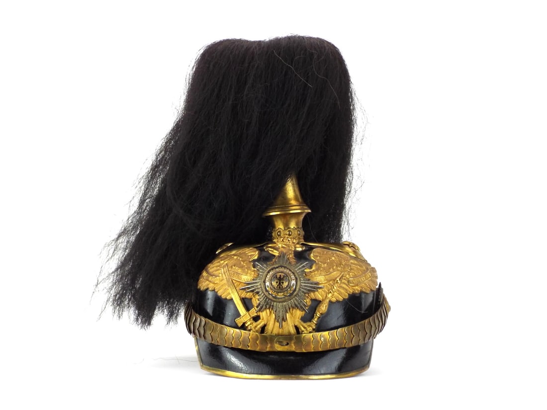 Incredible Prussian Imperial WWI GUARD DU CORPS Officer's Gala Haube: The Garde du Corps was the elite personal bodyguards of the Prussian King and later the German Emperor, established in 1740 by Frederick the Great. This gala pattern was reserved for The highest cerem