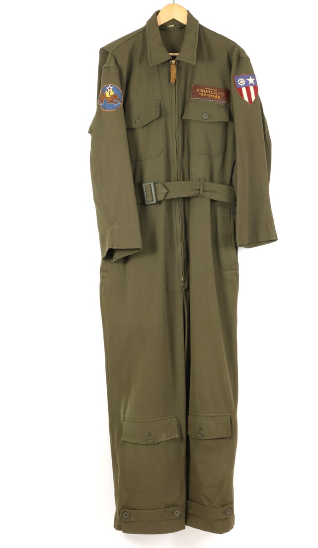 Flying Tigers WWII CBI Theater Summer Flight Suit Pilot EDWARD L. GOETZ (1 of 20)