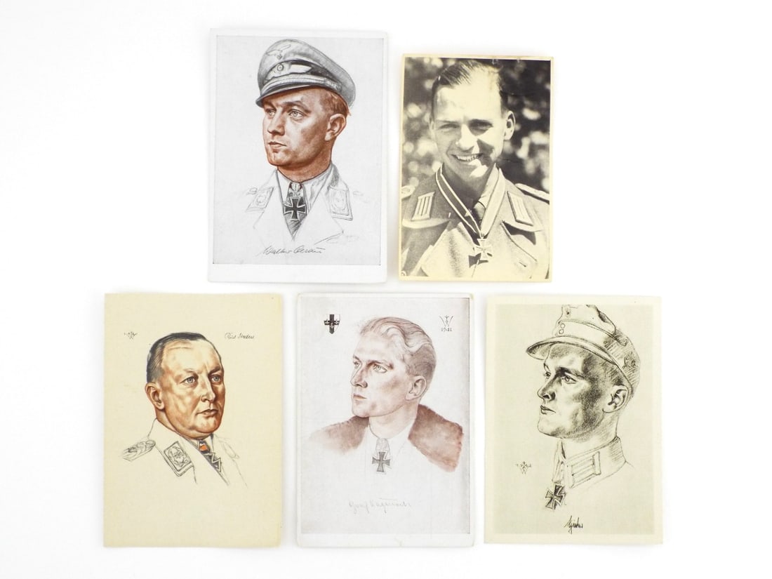 German WWII Postcards WOLFGANG WILLRICH IRON CROSS RECIPIENTS Portraits (1 of 8)