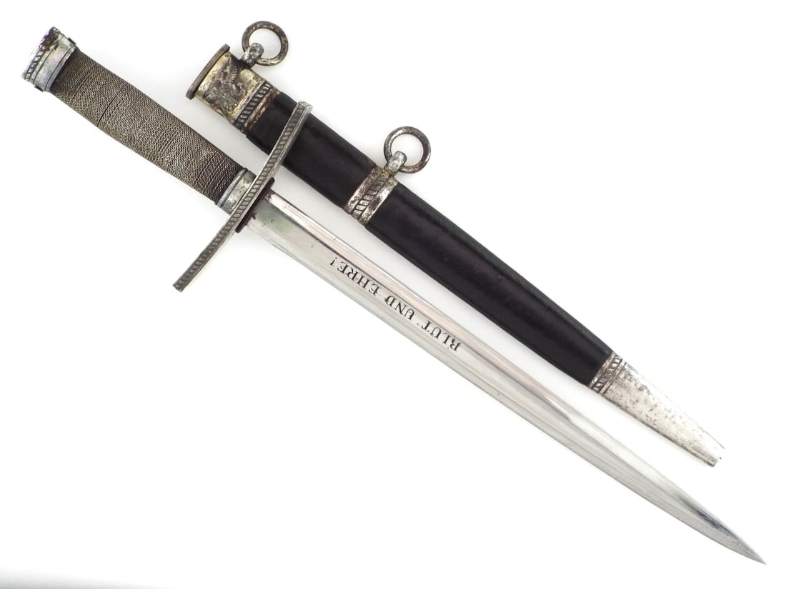 Hard to Find Fine WWII Era GERMAN HJ LEADER DAGGER Horster RZM M7/36 (1 of 20)