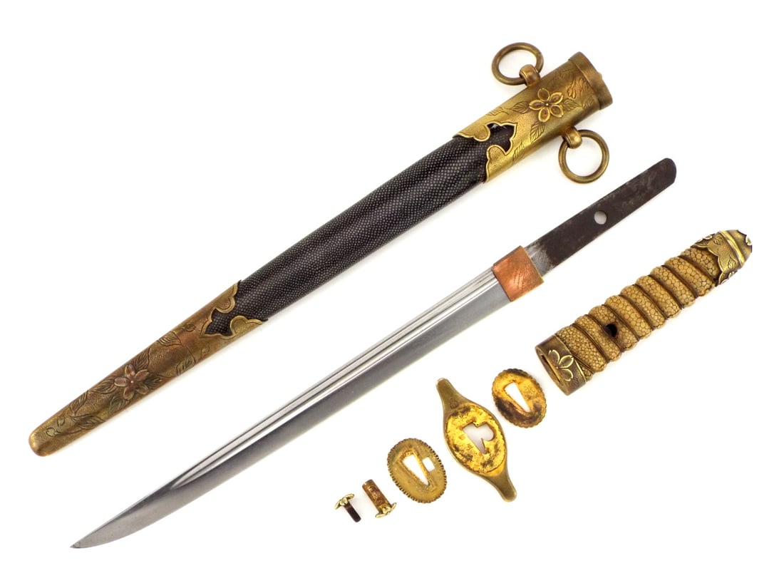 FINE Japanese WWII Suya Company Naval Officers Dirk Kai Gun Tanken (1 of 20)