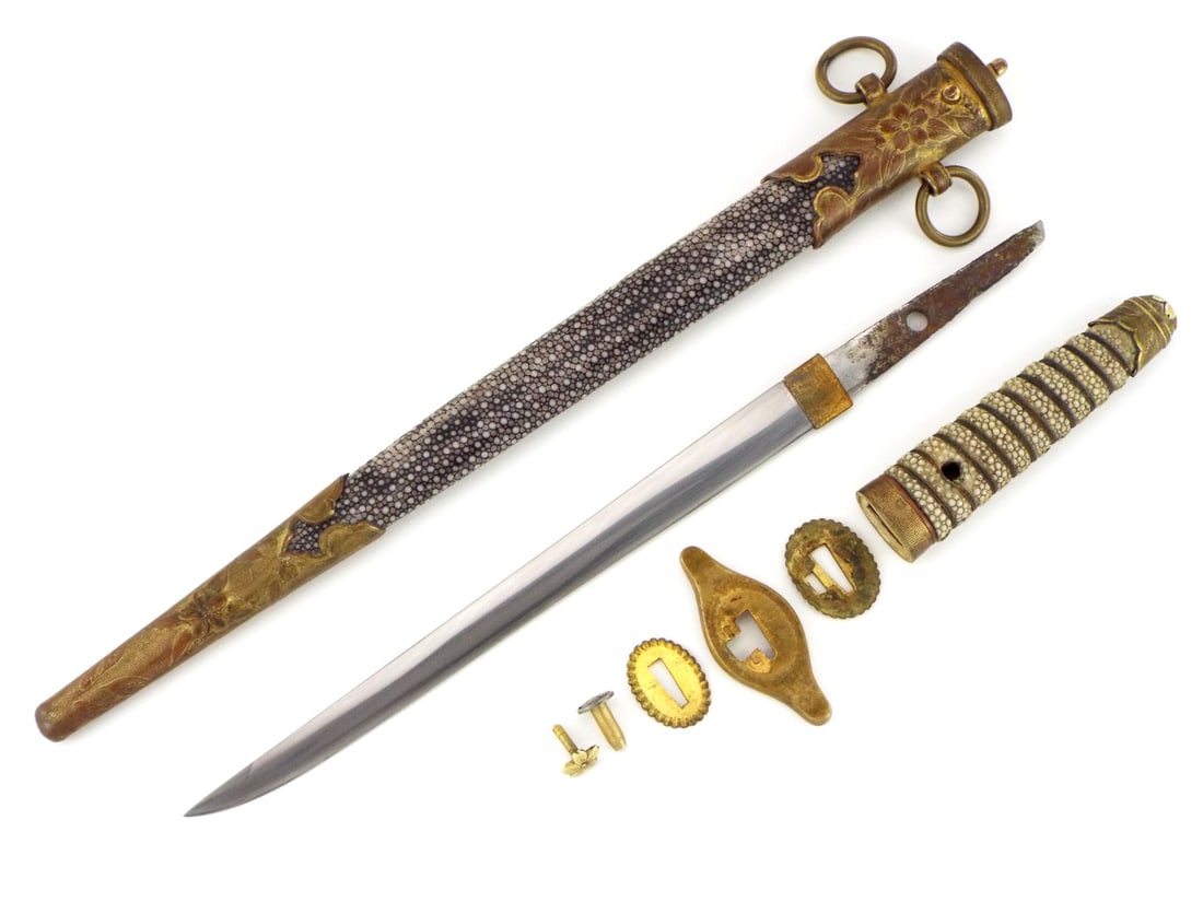 High Quality Japanese WWII Naval Officers Dirk Navy Kaigun Tanken (1 of 20)