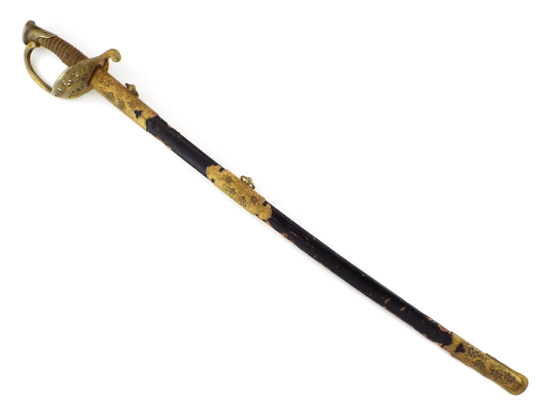 INCREDIBLY RARE First Model Meiji Period Imperial Japanese Navy Sword (1 of 20)