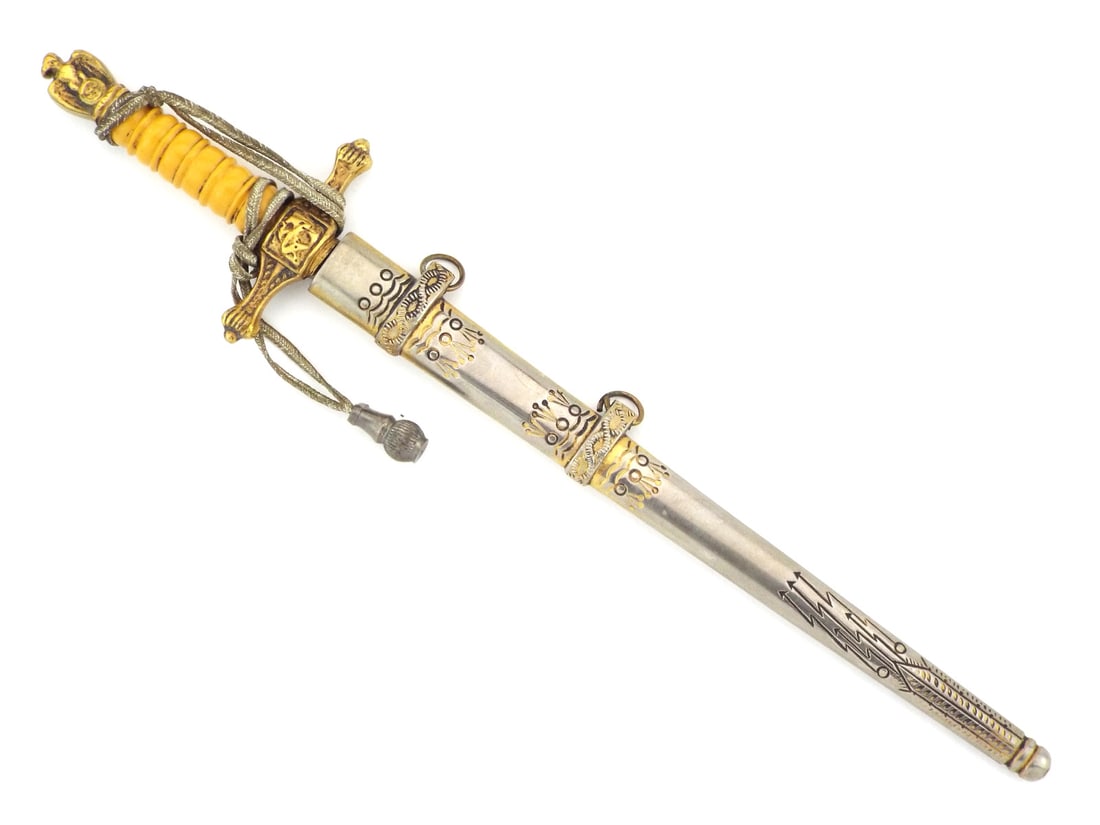 German WWII MINIATURE U-47 Dagger GUNTHER PRIEN Inscription (1 of 14)