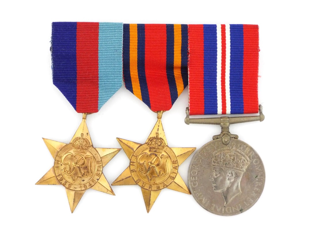 Museum Quality British WWII Burma Campaign SERVICE MEDAL GROUP (1 of 7)