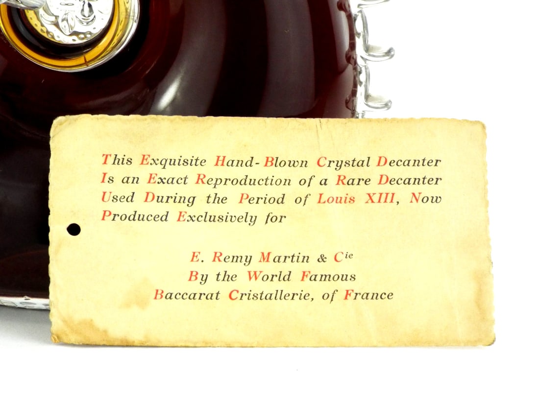 Exquisite French Mid Century Remy Martin LOUIS XIII COGNAC Baccarat Crystal Decanter - 4