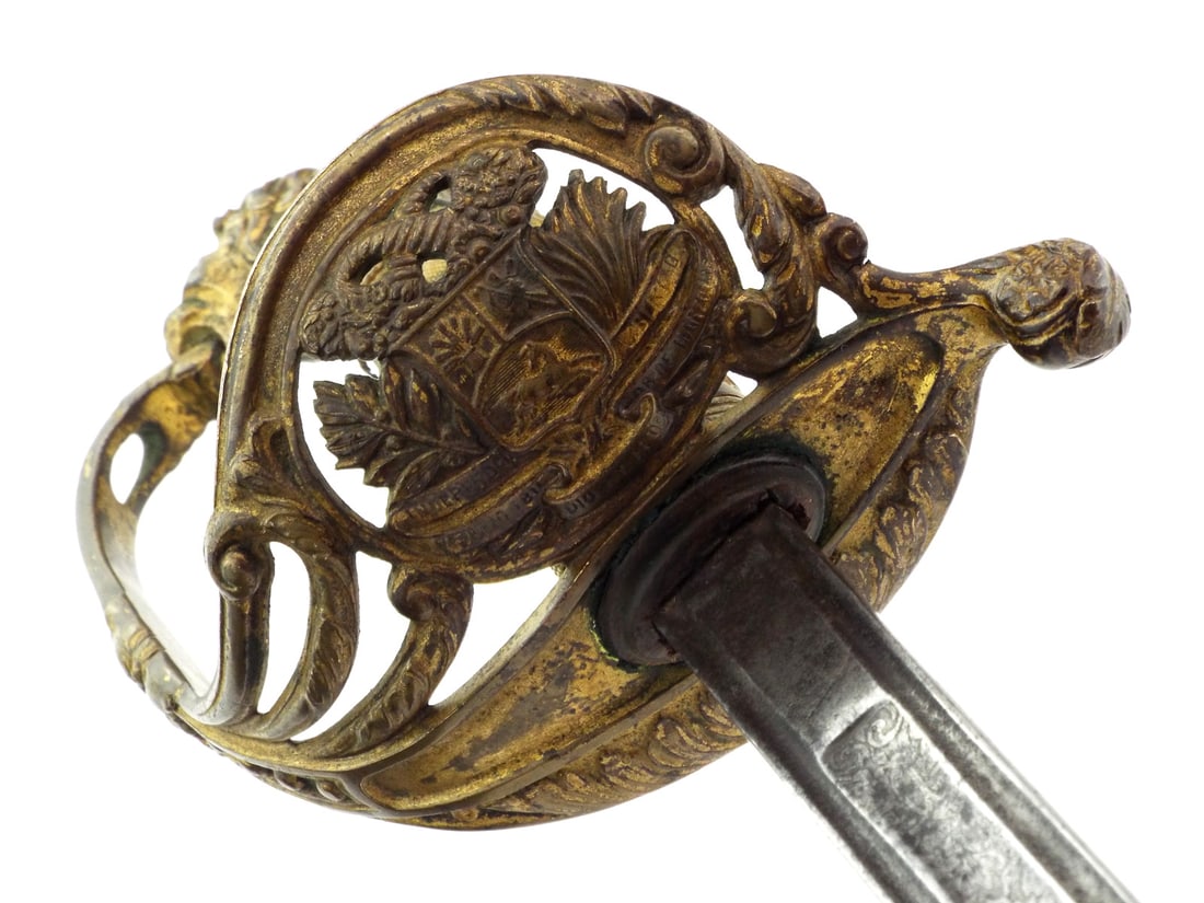 Uncommon Venezuela Late 19th C. OFFICER SWORD Lion Head Pommel (1 of 14)