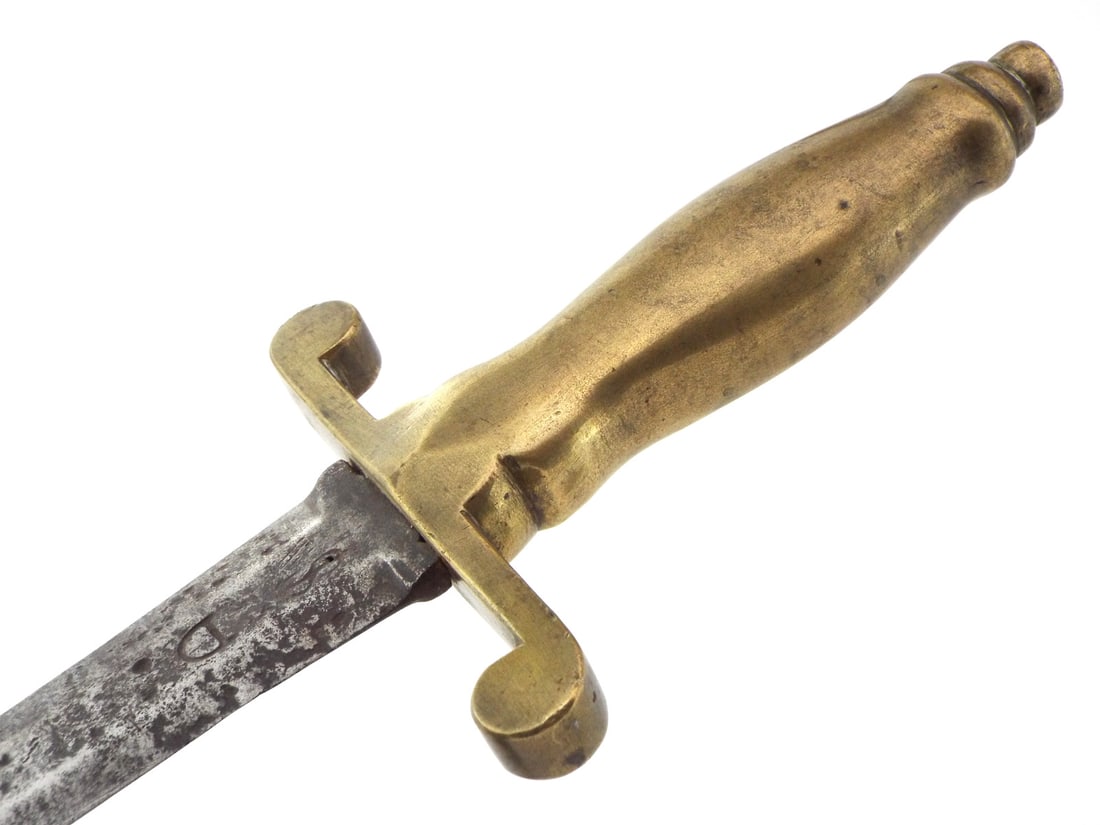 RARE 18th C. German Sword Dated 1792 Solid Brass Hilt. - 16