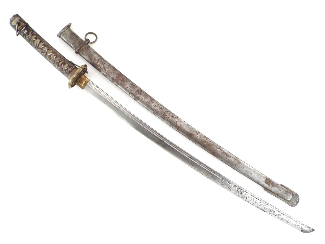 Japanese WWII TYPE 95 NCO SHIN GUNTO Sword (1 of 14)