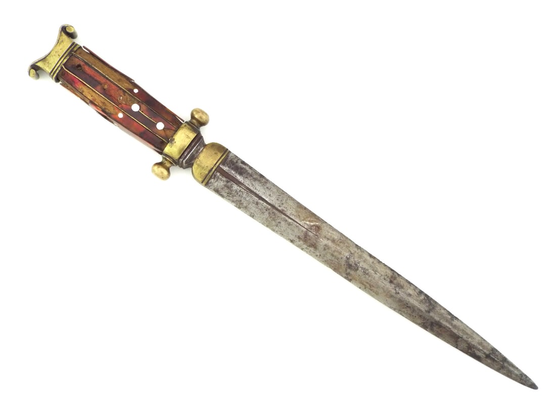 SCANDINAVIAN WWII Era FIGHTING DAGGER with MOP Inlays (1 of 11)