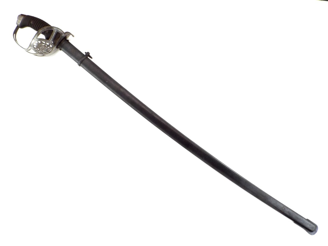 Scarce Argentine Late 19th C. CAVALRY Sword By WKC SOLINGEN Intact Crest: Pipeback blade displays a crisp stamped national crest and Sable de Caballeria Modelo 1898 with WKC marks. Commissioned during a period of South American military modernization. They served during the