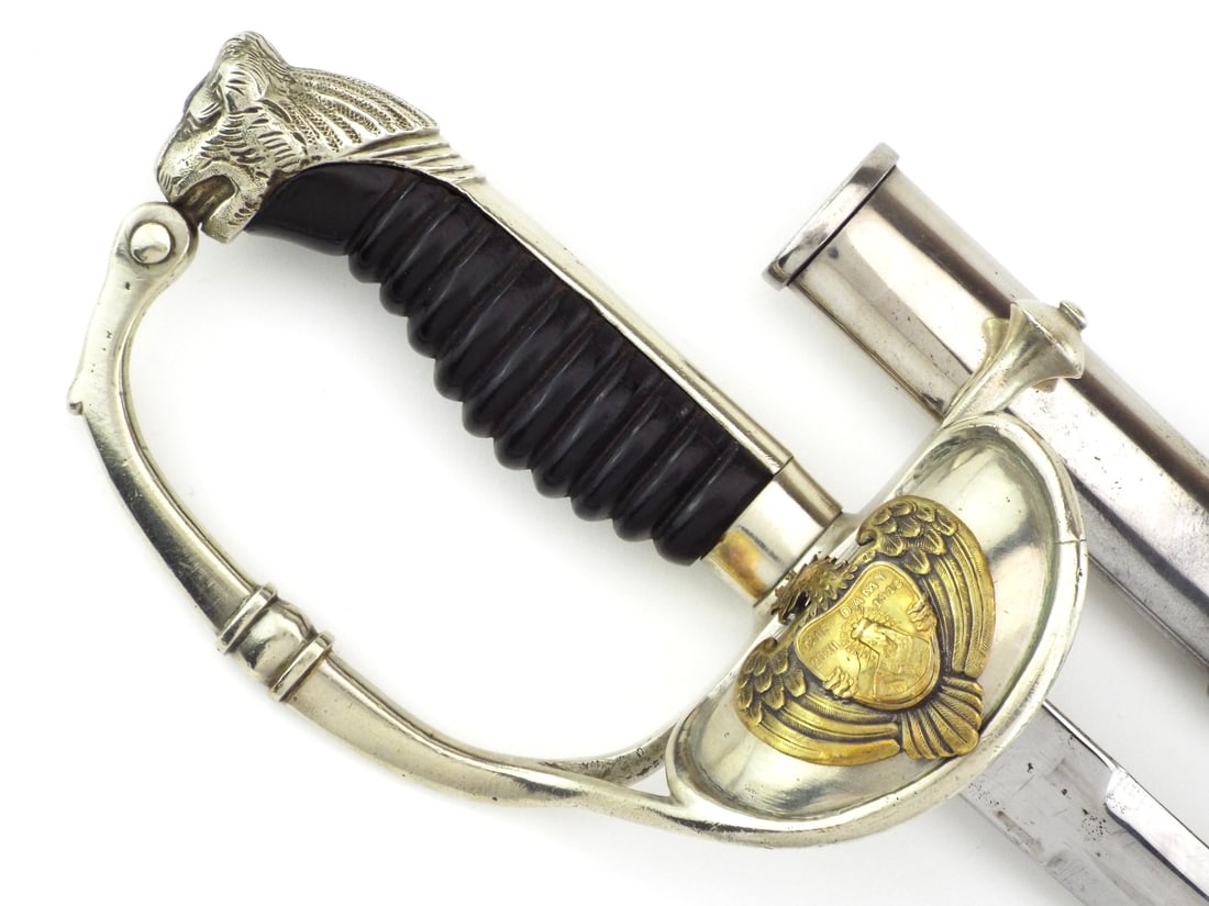 Polish 20th C. OFFICER SWORD with Scabbard (1 of 8)