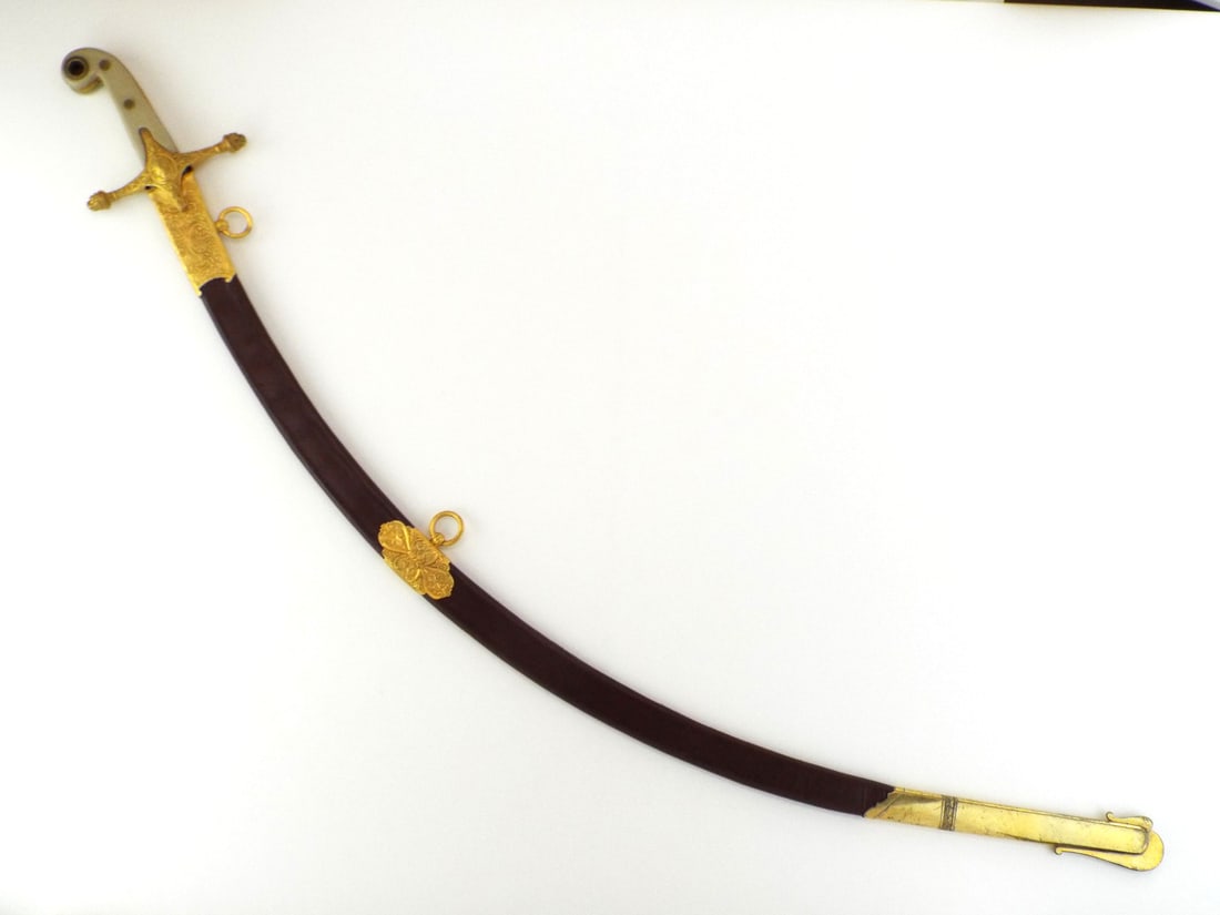 Fine British WWI GENERAL OFFICER MAMELUKE SCIMITAR Sword (1 of 19)