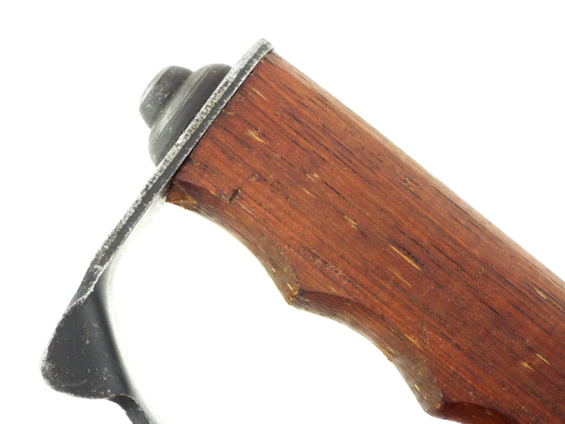 US WWI M1917 TRENCH KNIFE Walnut Grip & Flanged Knuckle Guard - 7