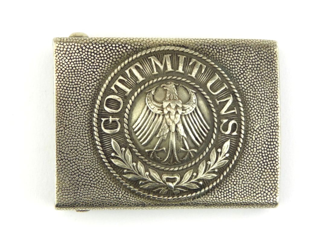 Post WWII West German Enlisted Belt Buckle Aluminum Construction (1 of 5)