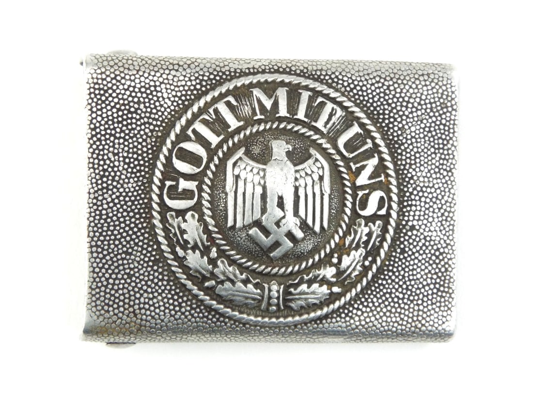 German WWII HEER BELT BUCKLE Aluminum Construction (1 of 5)