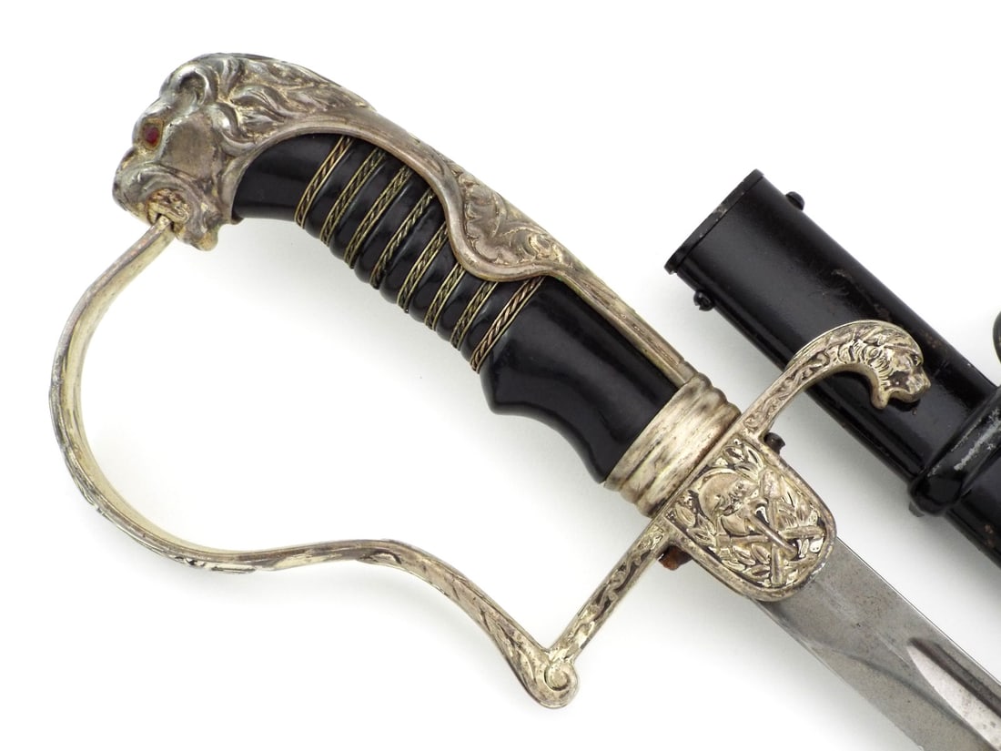 Extremely Rare German WWII FIRE PROTECTION HIGH RANK OFFICER SWORD By ALCOSA SOLINGEN (1 of 12)
