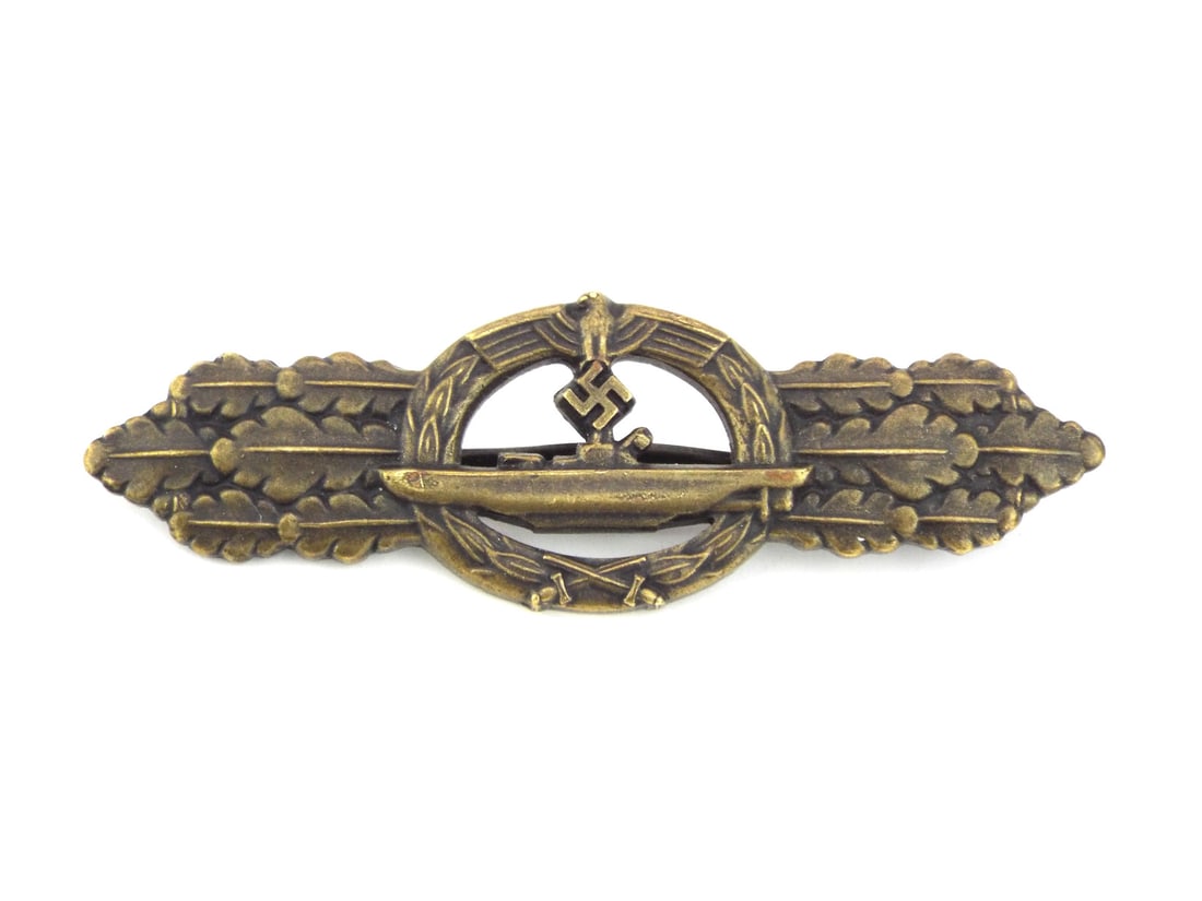 German WWII U-Boat Combat Clasp by SCHWERIN BERLIN Bronze Grade (1 of 10)
