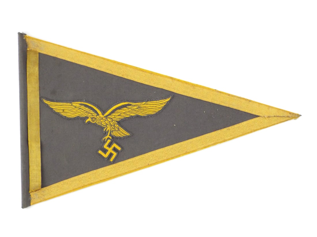 German WWII PENNANT in Style of LUFTWAFFE GENERAL VEHICLE with Gold Bullion (1 of 10)