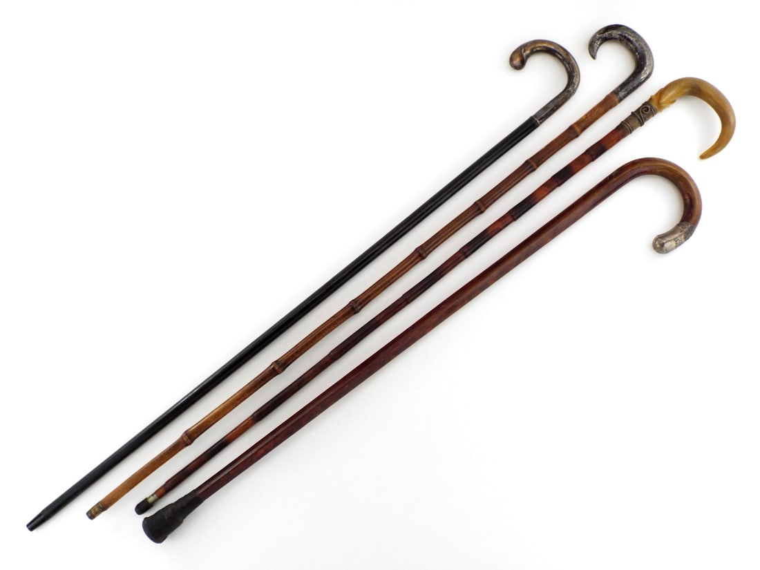 Lot of 4 Very Fine Nobleman Walking Canes (1 of 12)