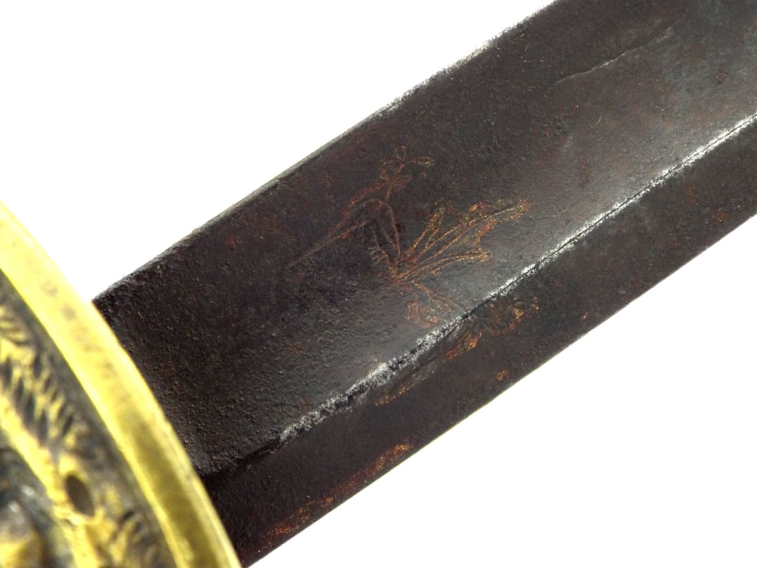 Rare Early American 1820s NAVAL OFFICER Sword or REVENUE CUTTER SERVICE with Eagle Head Pommel - 9