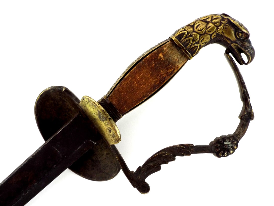 Rare Early American 1820s NAVAL OFFICER Sword or REVENUE CUTTER SERVICE with Eagle Head Pommel - 5