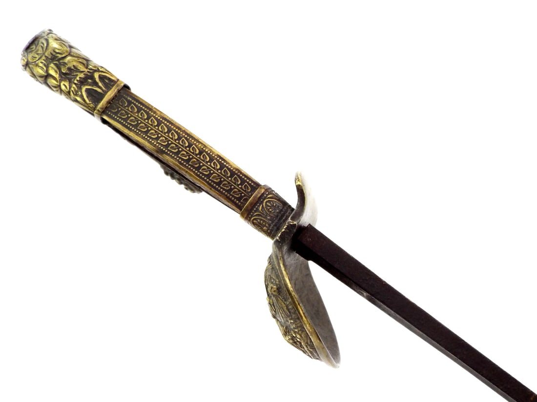 Rare Early American 1820s NAVAL OFFICER Sword or REVENUE CUTTER SERVICE with Eagle Head Pommel - 6