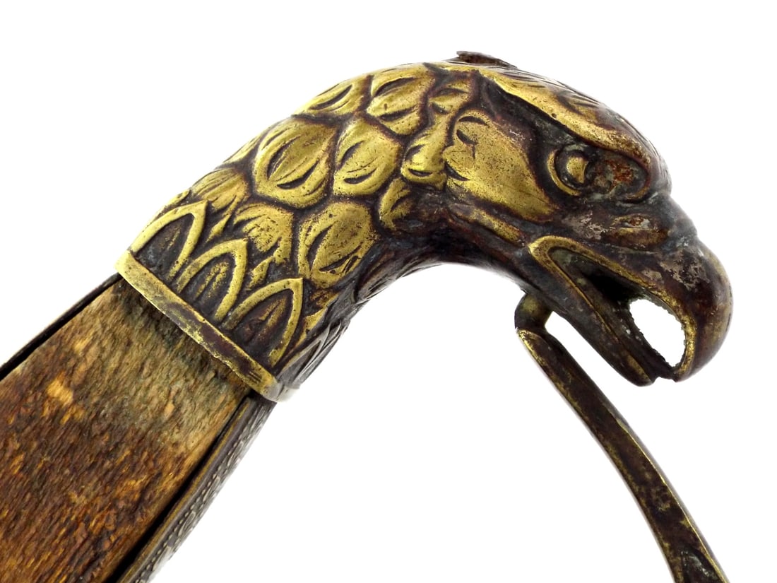 Rare Early American 1820s NAVAL OFFICER Sword or REVENUE CUTTER SERVICE with Eagle Head Pommel - 8