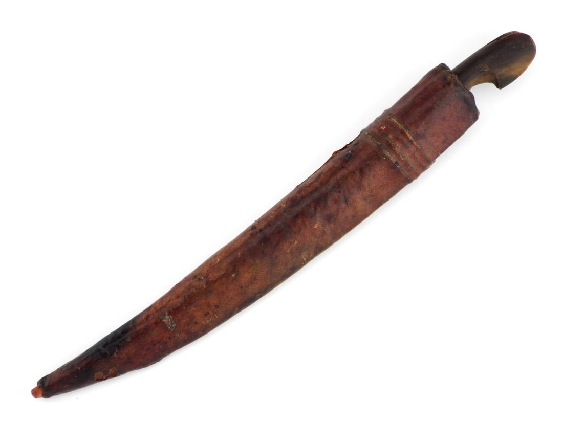 Antique Ottoman Greek Knife with Split HORN HANDLE (1 of 14)