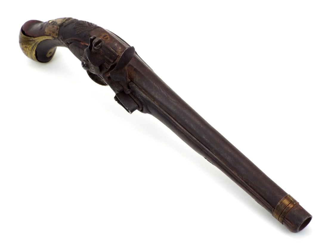 Ottoman Balkan Late 18th C. Holster Pistol with WIRE WRAPPED STOCK (1 of 20)