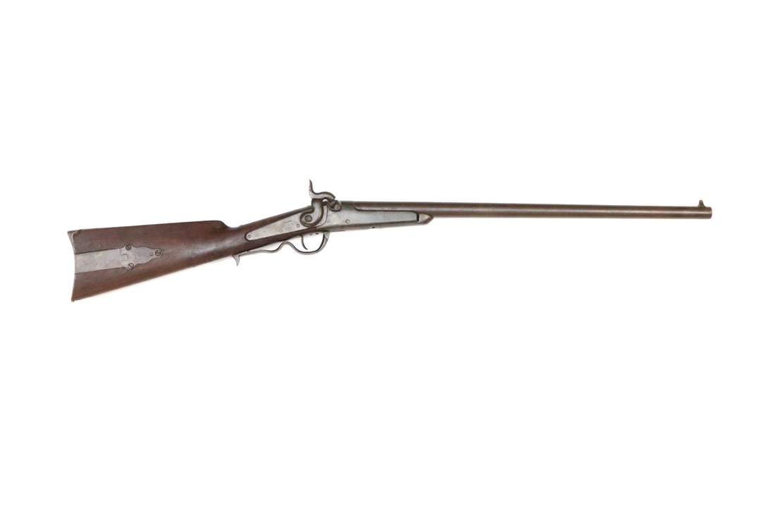 Civil War Gallagher Cavalry Carbine: A nice early Gallagher Carbine serial #875 prior to Richard and Overman association. Overall untouched shape with action being nice and tight and working as it should. The weapon was designed by